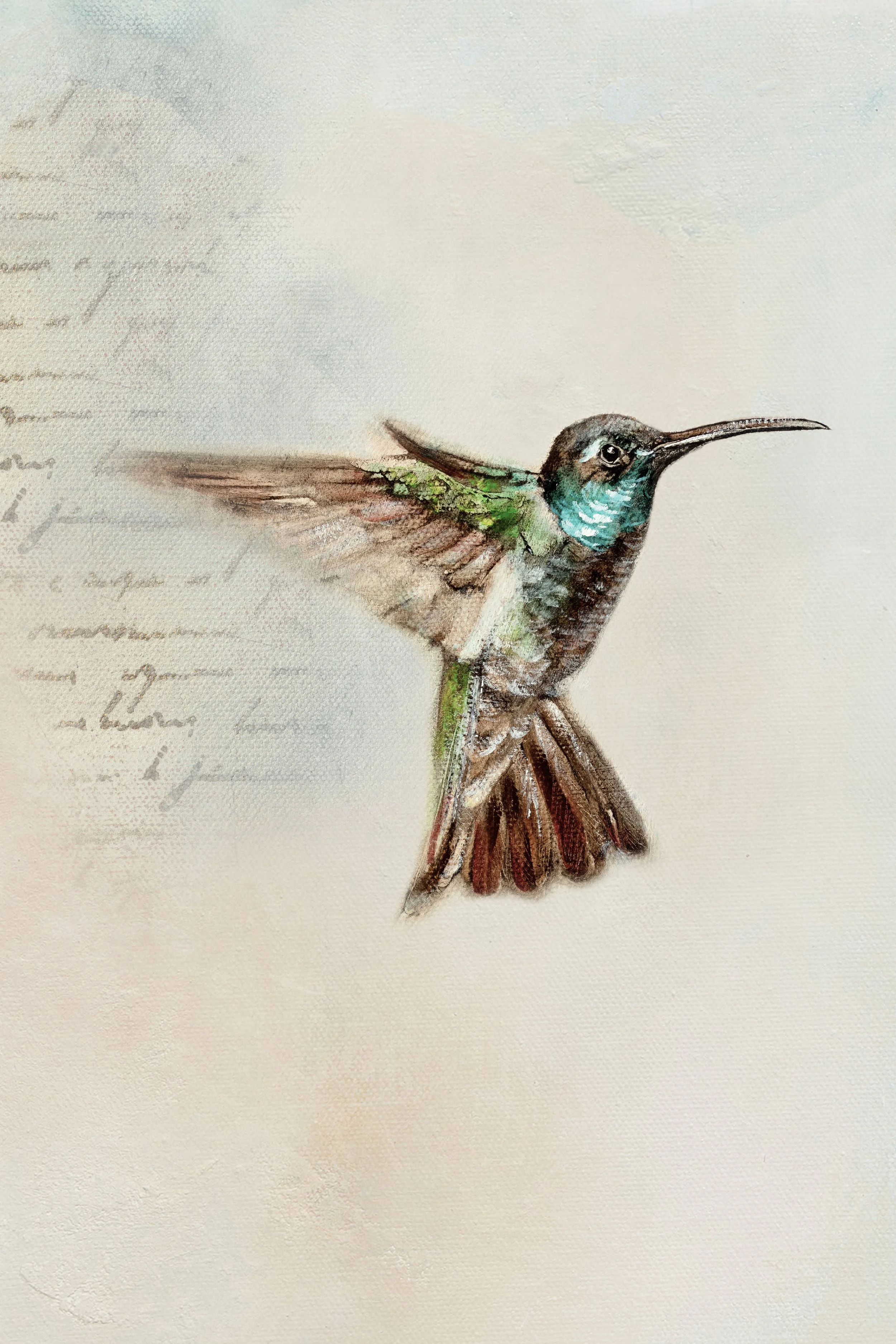 Hummingbird Painting 